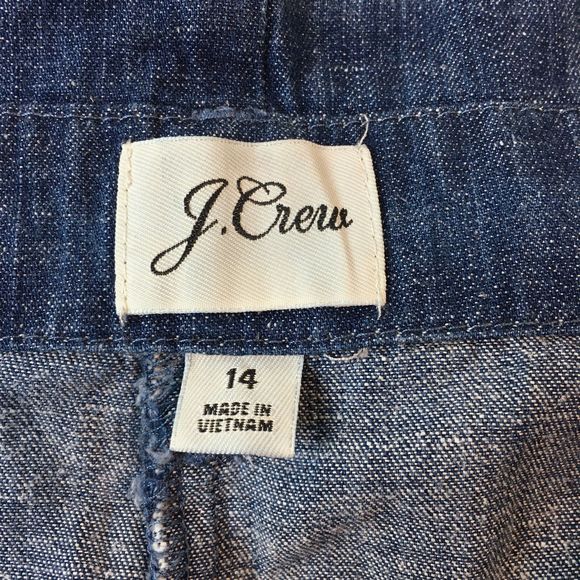 Re-Imagined J. Crew High Rise Paper Bag Denim Pant - Picture 5 of 8